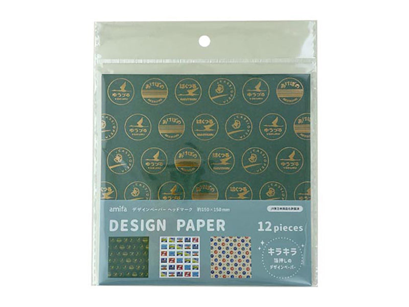デザインペーパー １２Ｐ ヘッドマーク ダイソー(DAISO)
