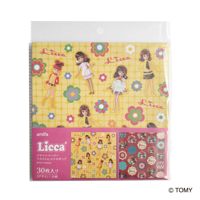 デザインペーパー ３０Ｐ リカちゃん レトロポップ ダイソー(DAISO)