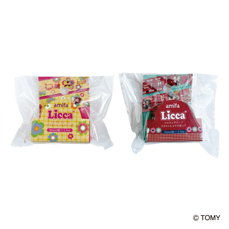 マスキングテープ ３０ｍｍ×１．５ｍ リカちゃん レトロポップ ダイソー(DAISO)