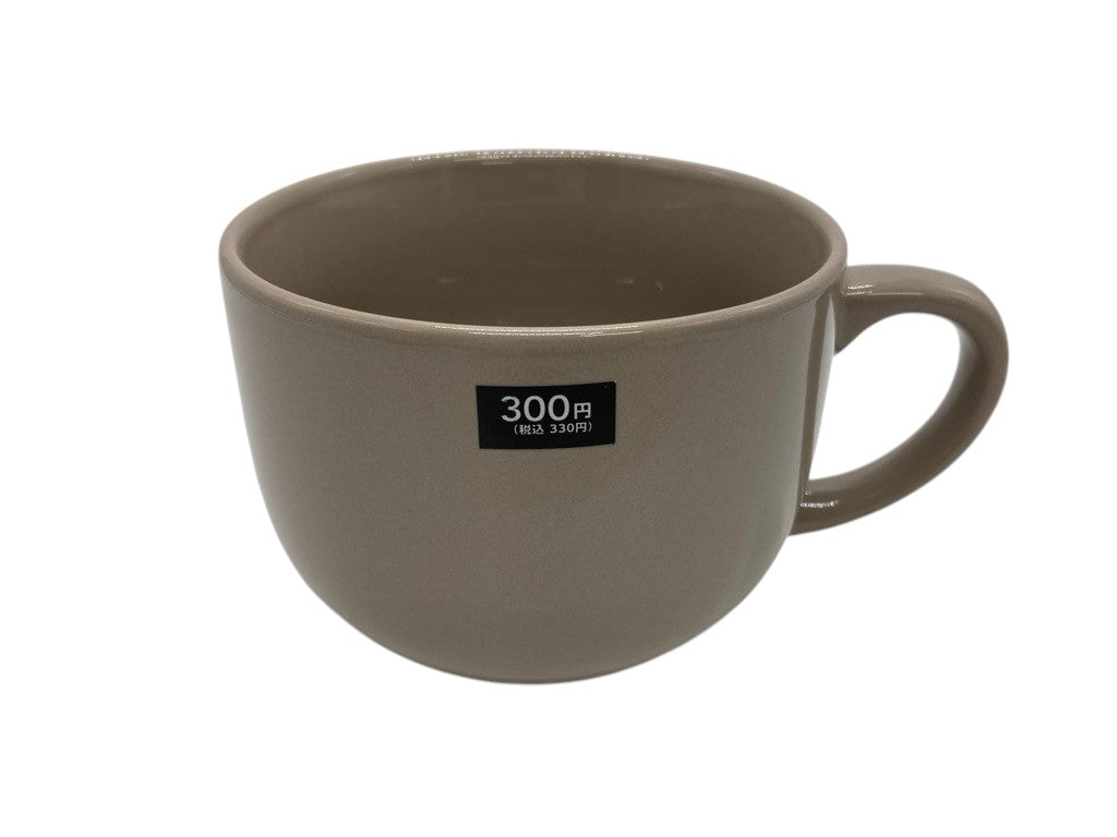片手スープマグブラウン３５０ｍｌ ダイソー(DAISO)