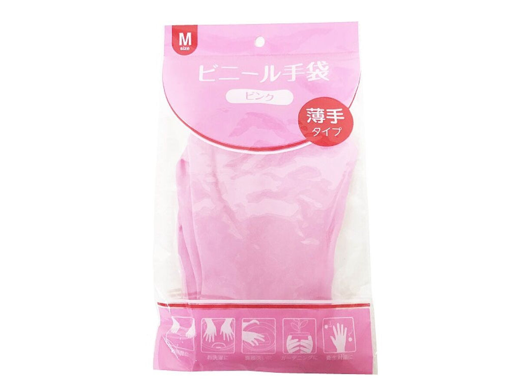 ビニール手袋ピンク Ｍサイズ ダイソー(DAISO)
