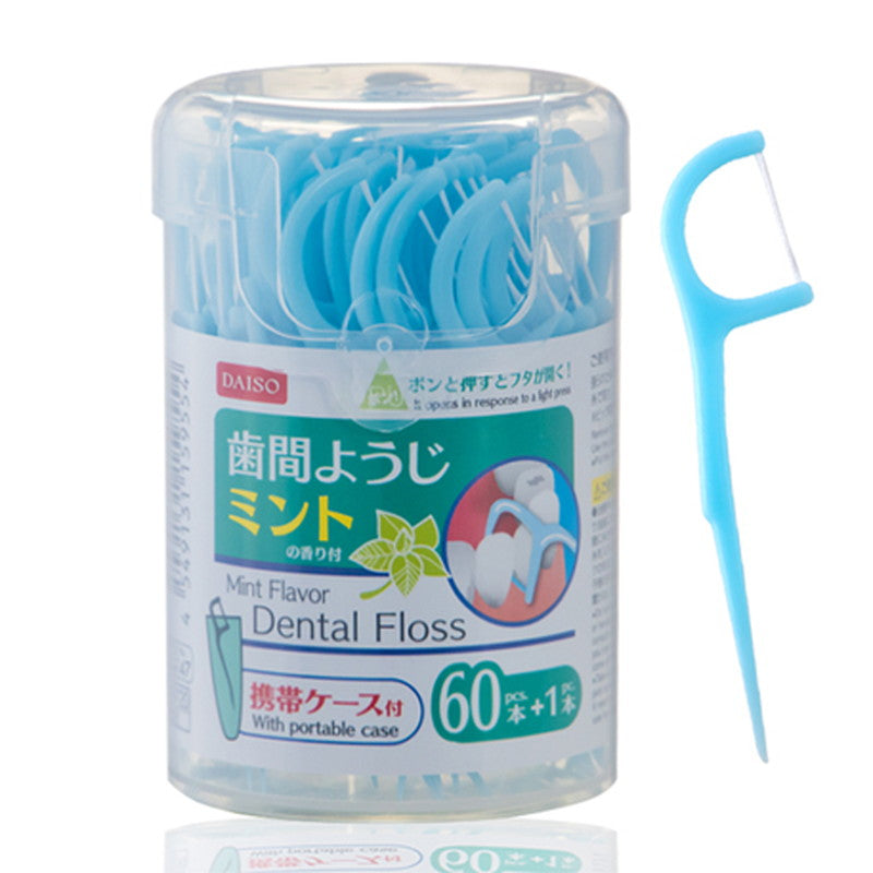 歯間ようじ（ミントの香り付、６０本） ダイソー(DAISO)