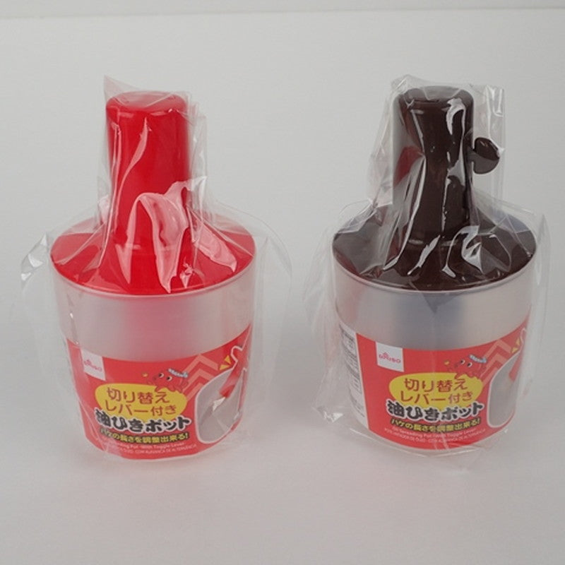 切り替えレバー付き油ひきポット ダイソー(DAISO)