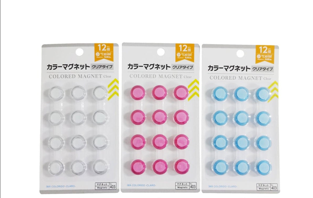 カラーマグネット（クリアタイプ、小、１２個） ダイソー(DAISO)