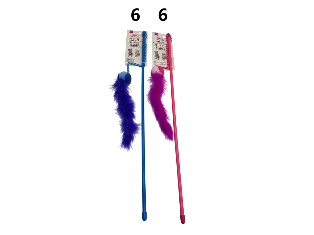 ひもが伸びる猫じゃらし（しっぽ付き、ボール） ダイソー(DAISO)