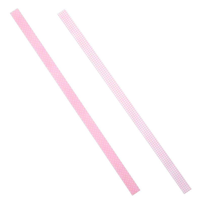 プリントネームテープ（ドット＆チェック） ダイソー(DAISO)