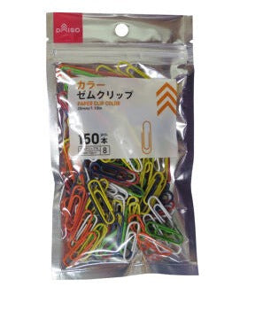 カラーゼムクリップ １５０本 ダイソー(DAISO)