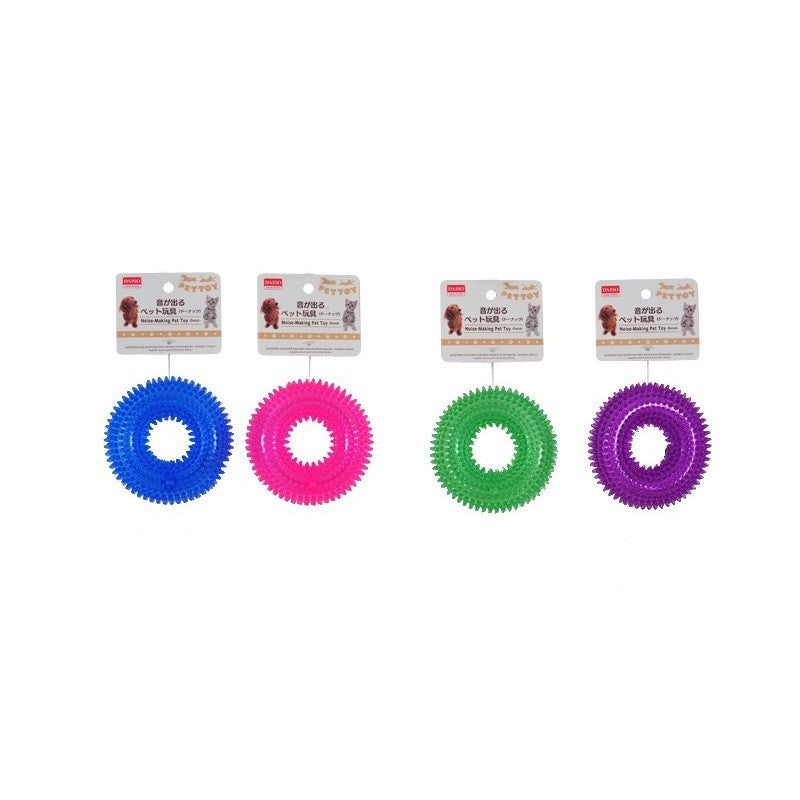 音が出るペット玩具（ドーナッツ） ダイソー(DAISO)