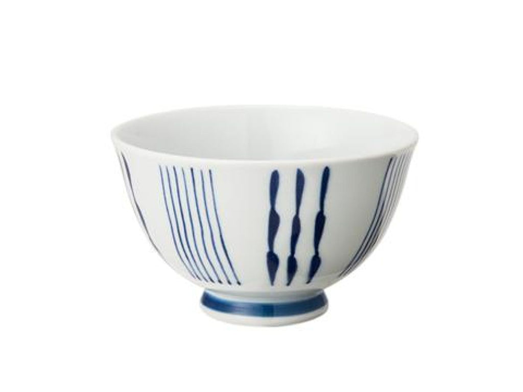 波佐見焼 割十草 軽々反茶碗 ダイソー(DAISO)