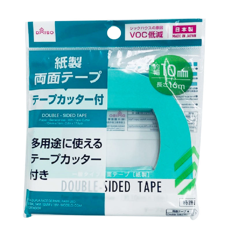 一般タイプ両面テープ テープカッター付 ダイソー(DAISO)