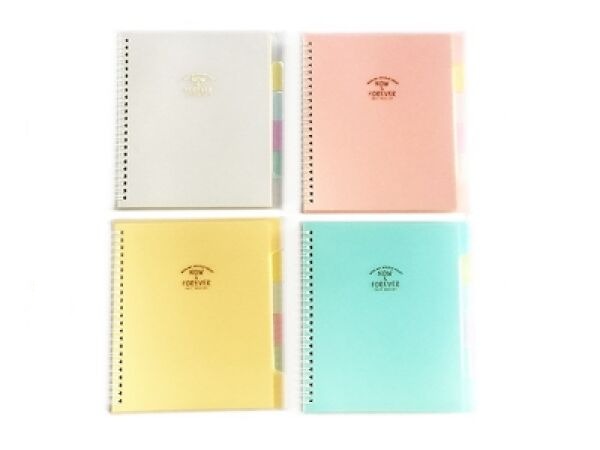 Ａ６インデックス付リングノート８０枚 ダイソー(DAISO)