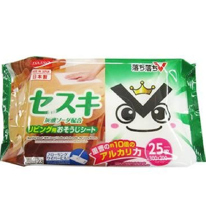 落ち落ちＶおそうじシート セスキ配合リビング用２５枚 ダイソー(DAISO)