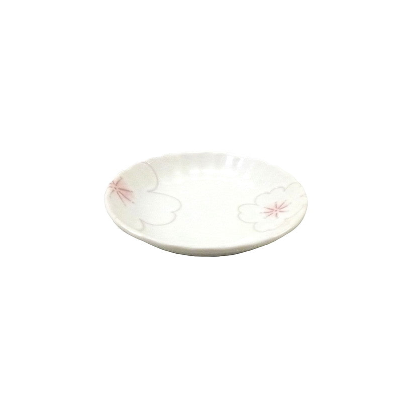 美濃焼 小皿 粉引桜 ダイソー(DAISO)