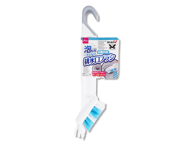 泡持ちの良い！排水口ブラシ（落ち落ちＶ、ピンセット付き） ダイソー(DAISO)
