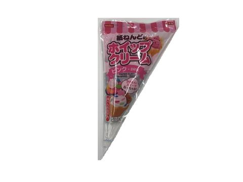 紙ねんどのホイップクリーム（ピンク） ダイソー(DAISO)