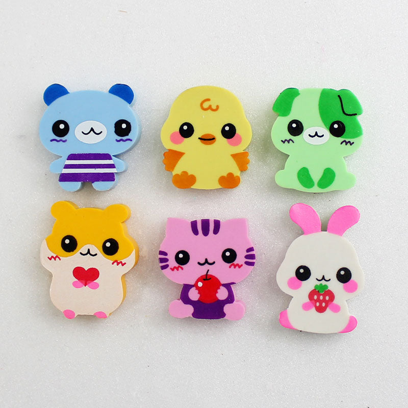 かわいいなかま消しゴム（６個入） ダイソー(DAISO)