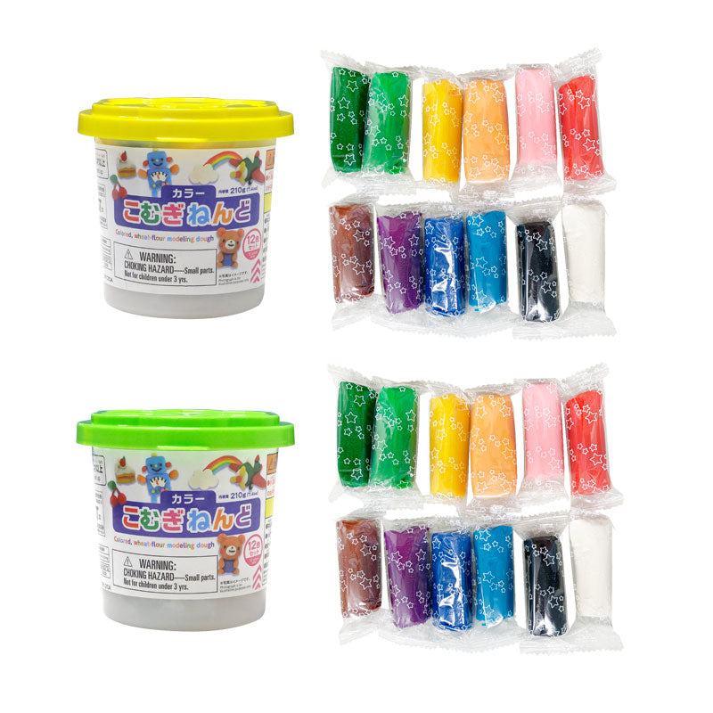 カラーこむぎねんど（１２色セット） ダイソー(DAISO)