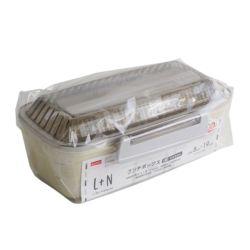 ランチボックス（Ｌ＋Ｎ、１段） ダイソー(DAISO)
