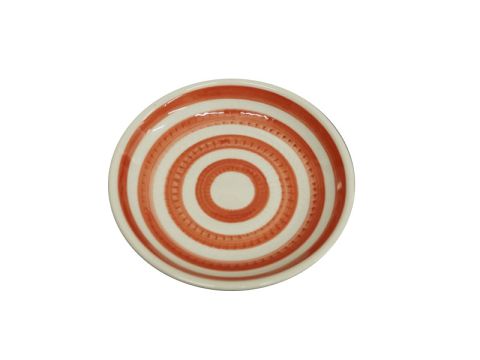 とちり四寸皿（赤駒） ダイソー(DAISO)