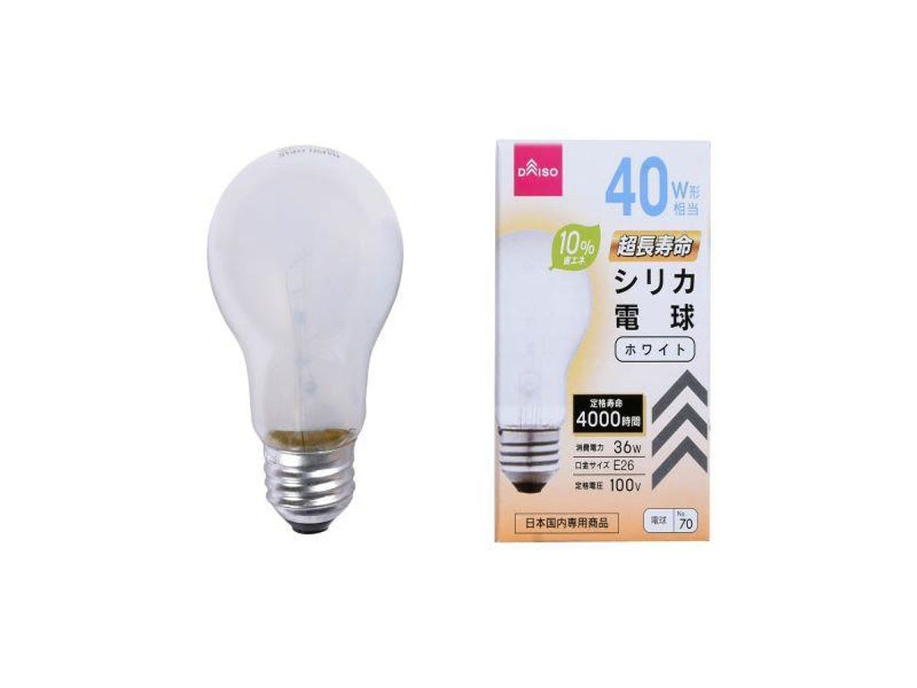 超長寿命シリカ球（ホワイト、４０００時間、３６Ｗ） ダイソー(DAISO)