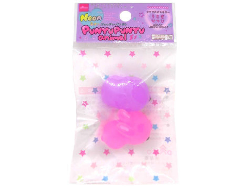 ぷにゅぷにゅアニマル（ネオン、うさぎ＆ひつじ） ダイソー(DAISO)