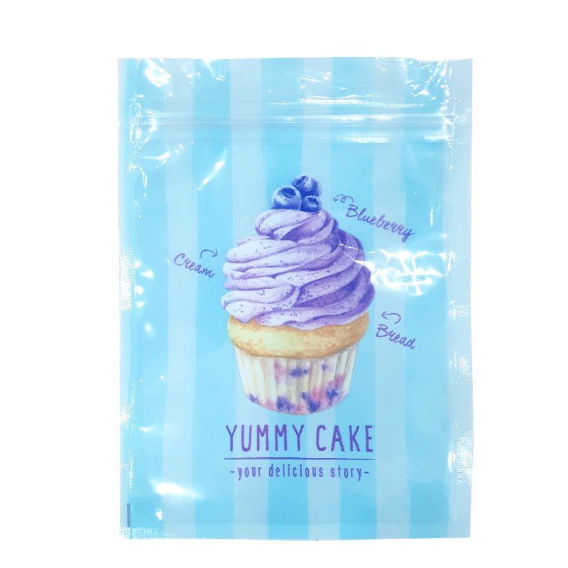 ジップバッグ（ブルーベリーカップケーキ、６枚） ダイソー(DAISO)