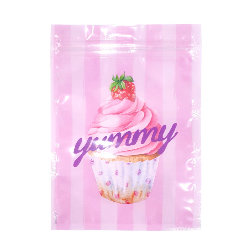 ジップバッグ（ストロベリーカップケーキ、６枚） ダイソー(DAISO)