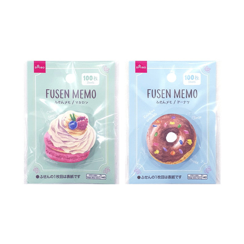 ふせんメモ（マカロン＆ドーナツ、１００枚） ダイソー(DAISO)