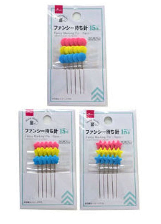 ファンシー待ち針（１５本） ダイソー(DAISO)