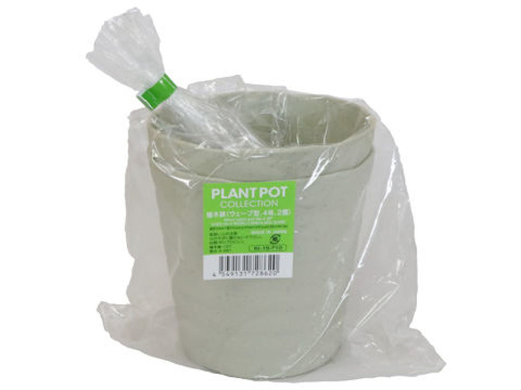 植木鉢（ウェーブ型、２個） ダイソー(DAISO)