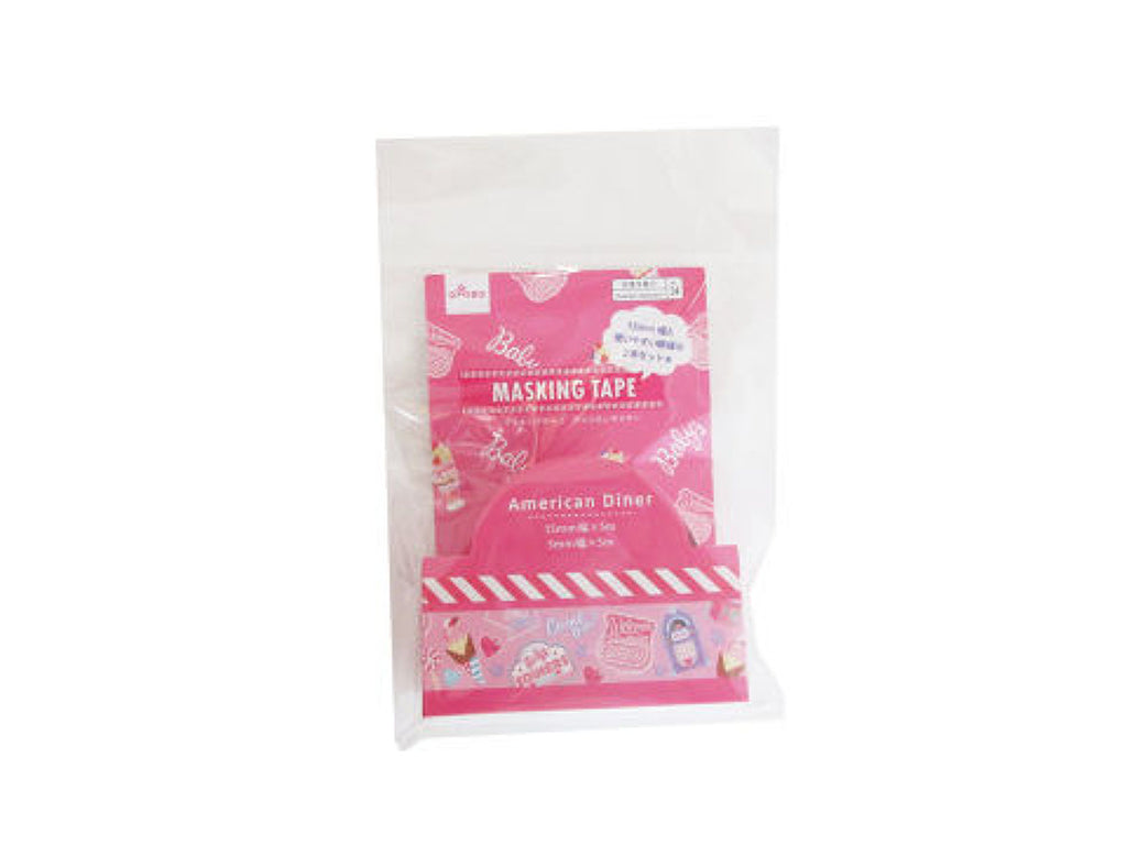 マスキングテープ （ＰＧＳ、アメリカンダイナー、２巻セット） ダイソー(DAISO)