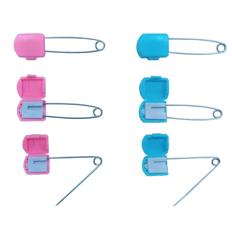 ロックのかかる安全ピン（４個） ダイソー(DAISO)