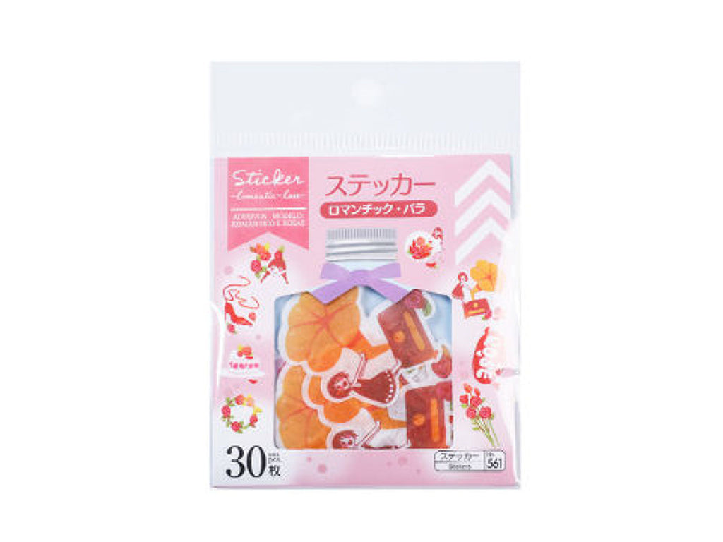 ステッカー（ロマンチック・バラ、３０枚） ダイソー(DAISO)