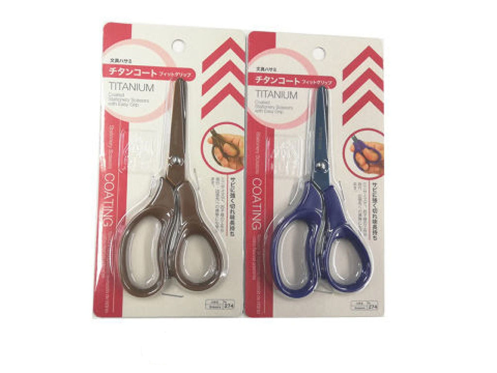 チタンコート文具ハサミ（フィットグリップ） ダイソー(DAISO)