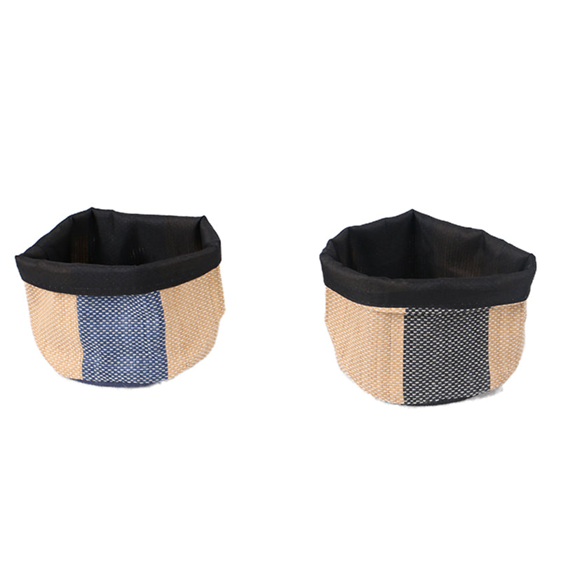ぺーパー素材収納（小物入れ、丸） ダイソー(DAISO)