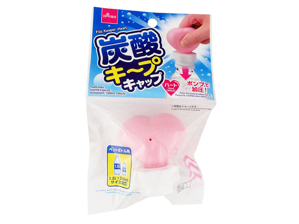 炭酸キャップ ハート ダイソー(DAISO)