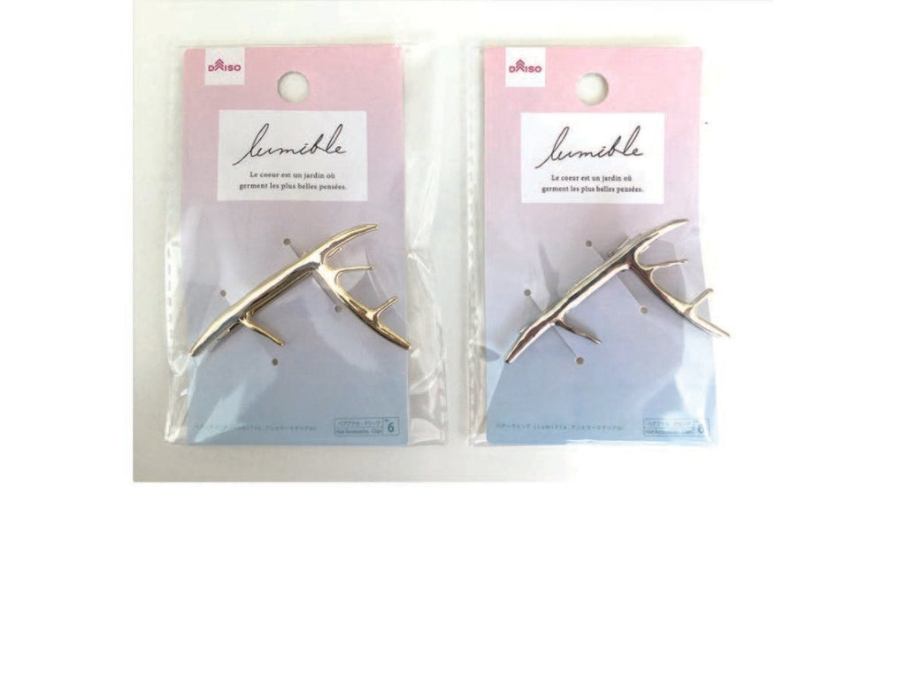 ヘアークリップ（ｌｕｍｉｆｌｅ、アントラーマテリアル） ダイソー(DAISO)