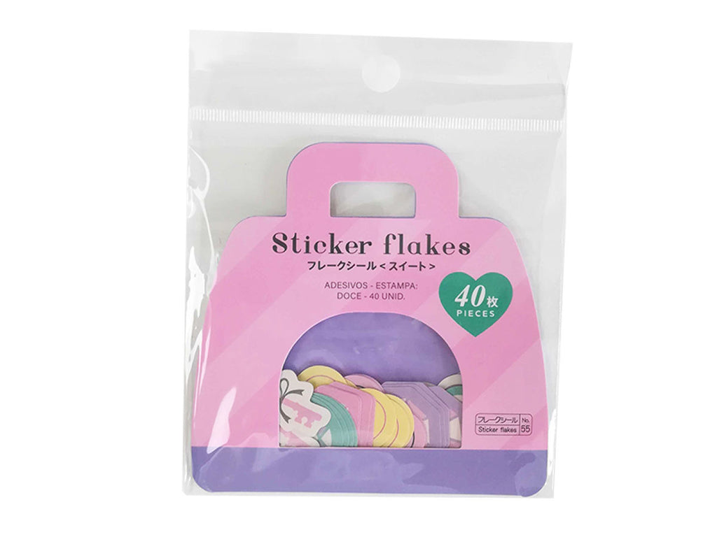 フレークシール（ＭＬＰ、スイート、４０枚） ダイソー(DAISO)