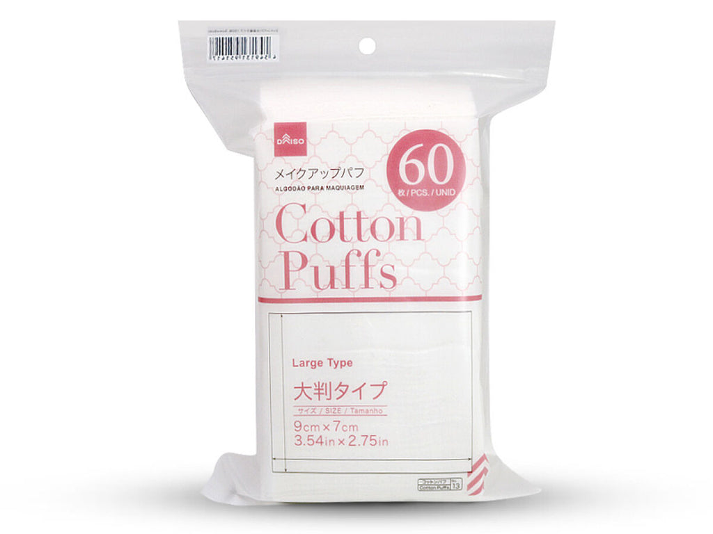 コットンパフ（大判タイプ、６０枚） ダイソー(DAISO)