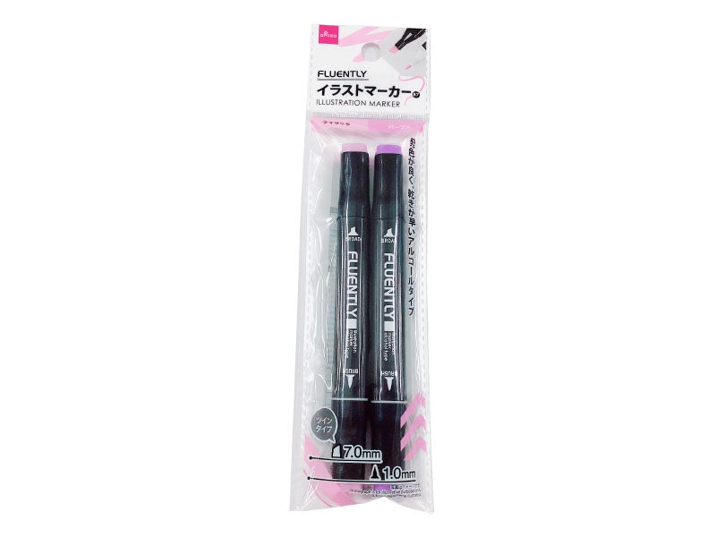 イラストマーカー（ライラック＆パープル） ダイソー(DAISO)