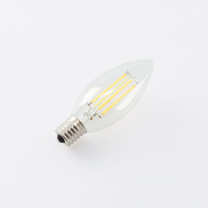 ＬＥＤフィラメント電球４０Ｗ形相当電球色シャンデリア球Ｅ１７ ダイソー(DAISO)