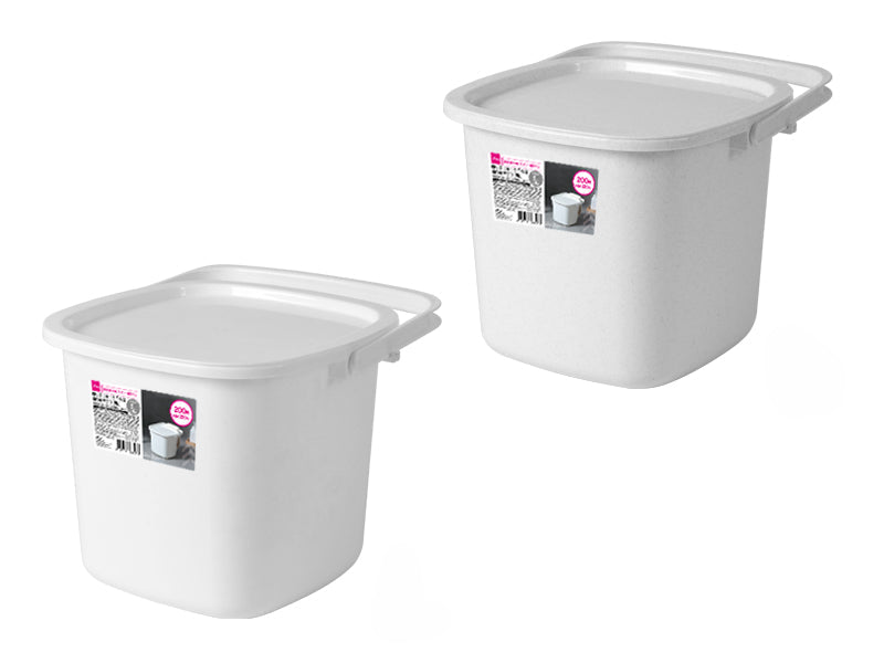 取っ手に雑巾が干せる蓋つきバケツ ダイソー(DAISO)