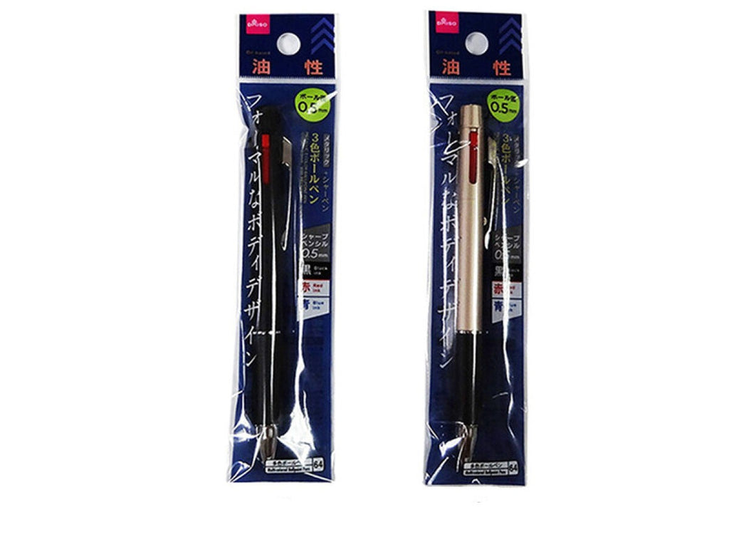 メタリック３色ボールペン（シャーペン） ダイソー(DAISO)
