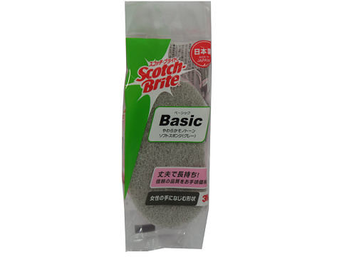 スコッチブライトＢａｓｉｃ ソフトスポンジ（グレー） ダイソー(DAISO)