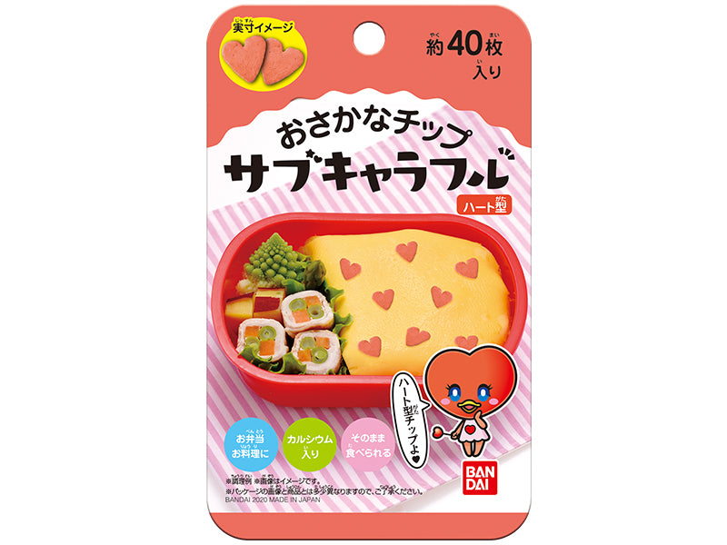 バンダイ サブキャラフル ハート型 約４０枚入り ２．８ｇ ダイソー(DAISO)