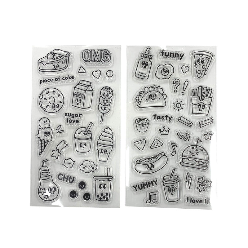 スタンプシート（フード） ダイソー(DAISO)