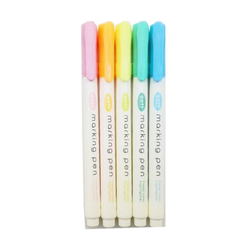 マーキングペン５Ｐセット パステルカラー ダイソー(DAISO)