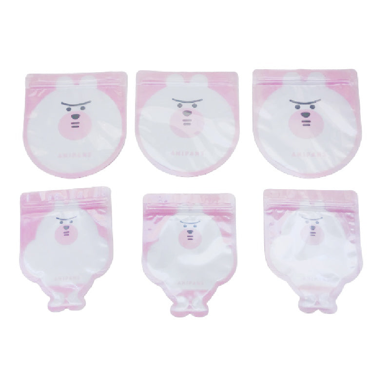 ダイカットジッパーバッグ（２柄、３枚） ダイソー(DAISO)