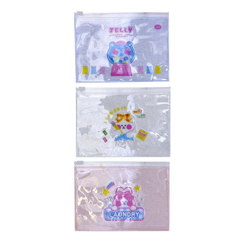 ジッパーケース（キャラクター、ラメ入） ダイソー(DAISO)