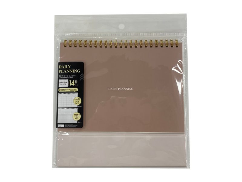 プランナー（リングタイプ、スタンド付、マンスリー） ダイソー(DAISO)